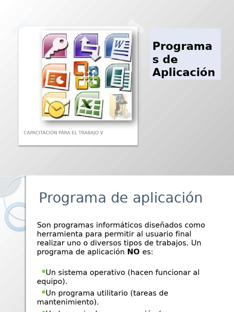 Programas de Aplicación para Automatización | PDF | Software de la ...