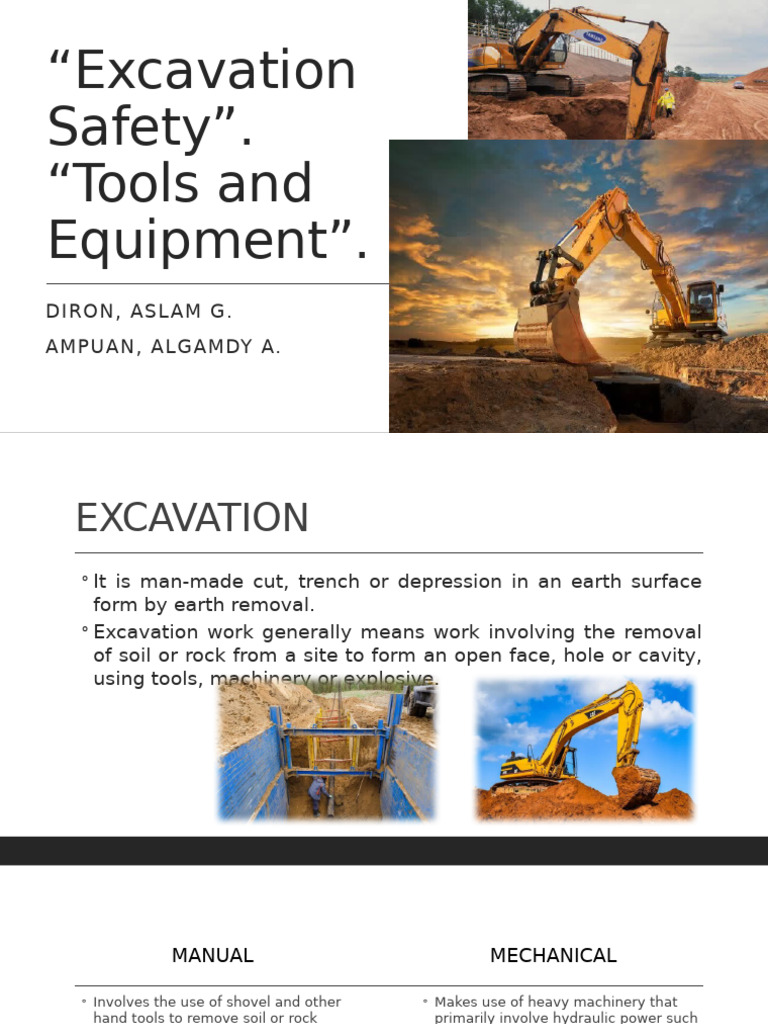Excavation Safety Guidelines and Practices | PDF | Occupational Safety ...