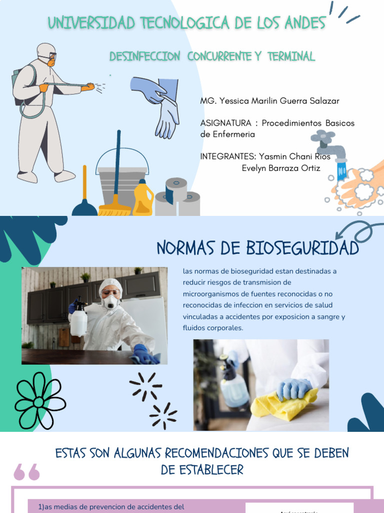 Desinfeccion Concurrente y Terminal | PDF | Higiene | Agua