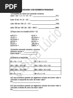 Atividades Sobre Numeros Romanos[1]