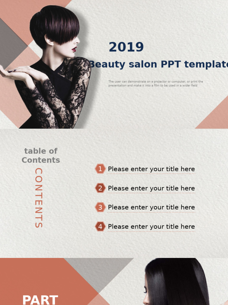 Beauty Salon Cosmetics Micro Plastic Surgery PPT Template | PDF | Page ...