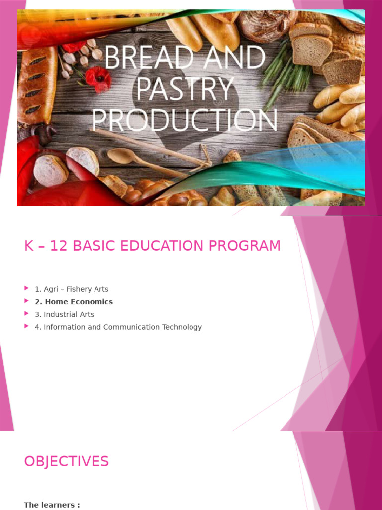 Bread and Pastry Production Course Guide | PDF | Flour | Cakes