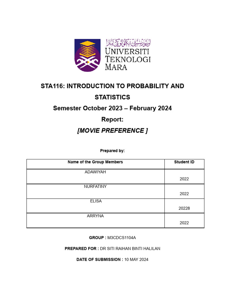 Movie Preferences of CS110 Students | PDF | Sampling (Statistics ...
