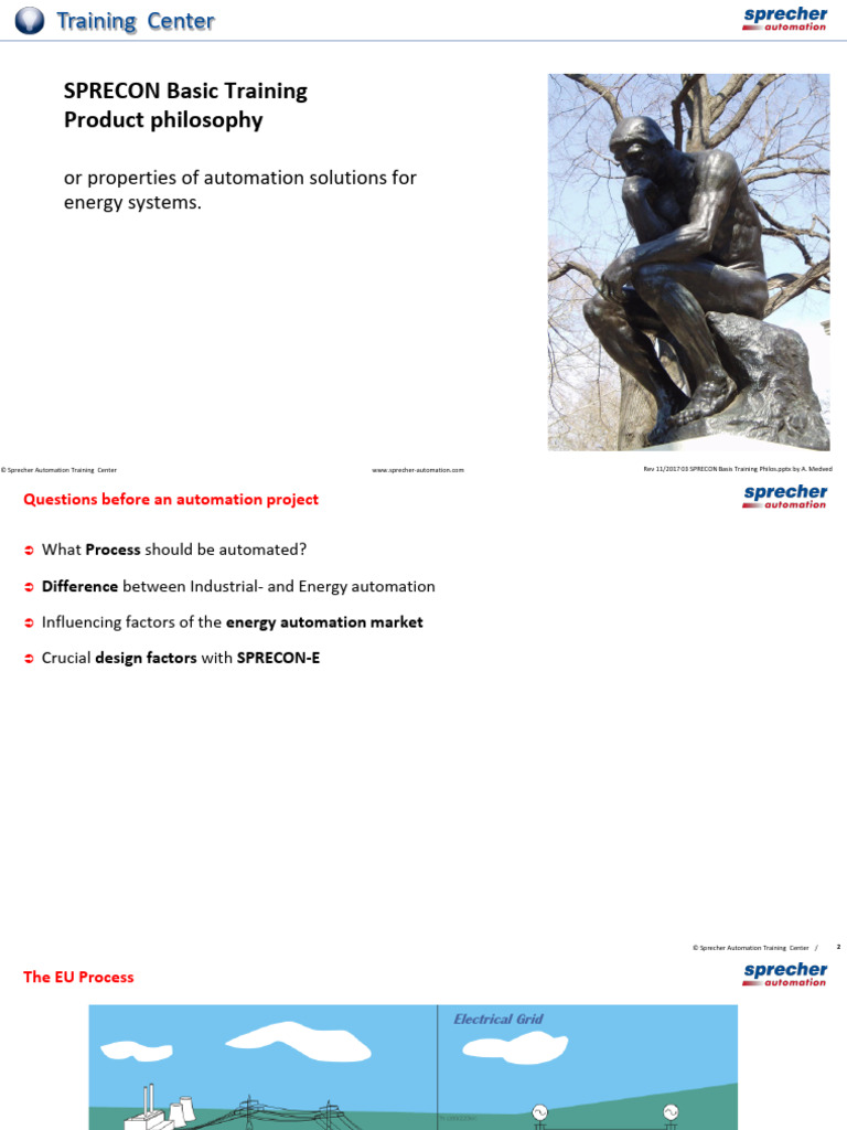 03 SPRECON Basic Training Philos | PDF | Automation | Computing