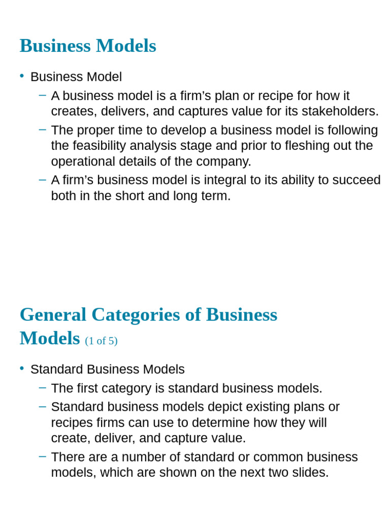 Overview of Business Models Explained | PDF | Business Model | Computing