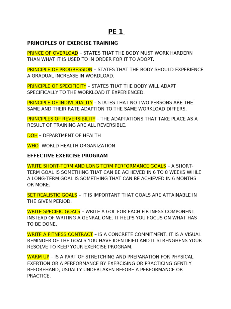 PE-1-GOOD-LUCK-RAWR | PDF | Physical Fitness | Skeletal Muscle