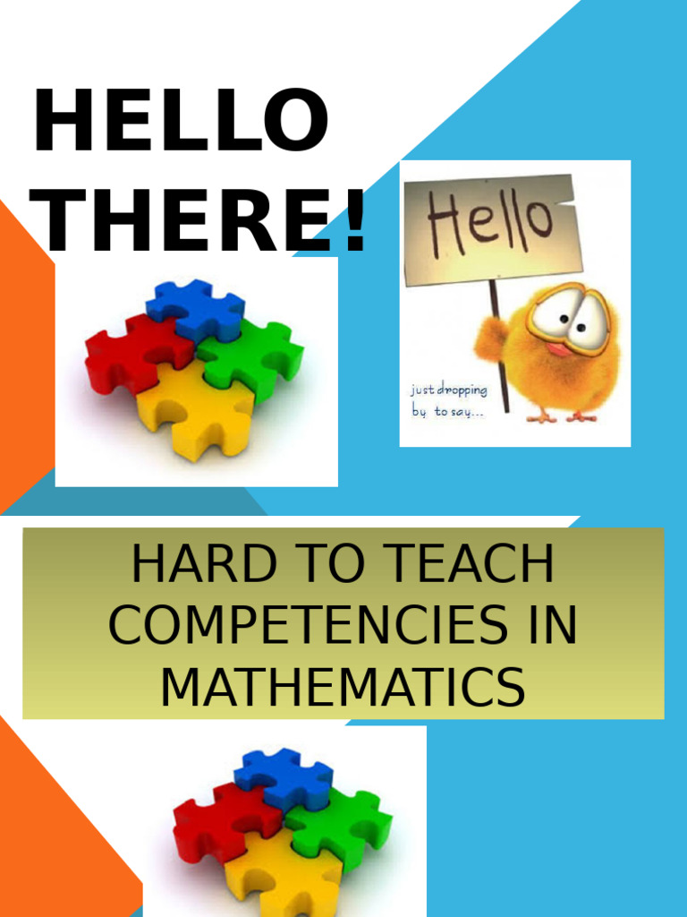 Hard-to-Teach Math Competencies Guide | PDF | Mathematics | Algebra
