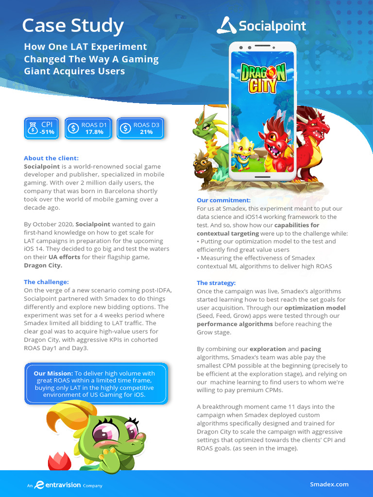 Case Study - Social Point (Dragon City) | PDF | Computing