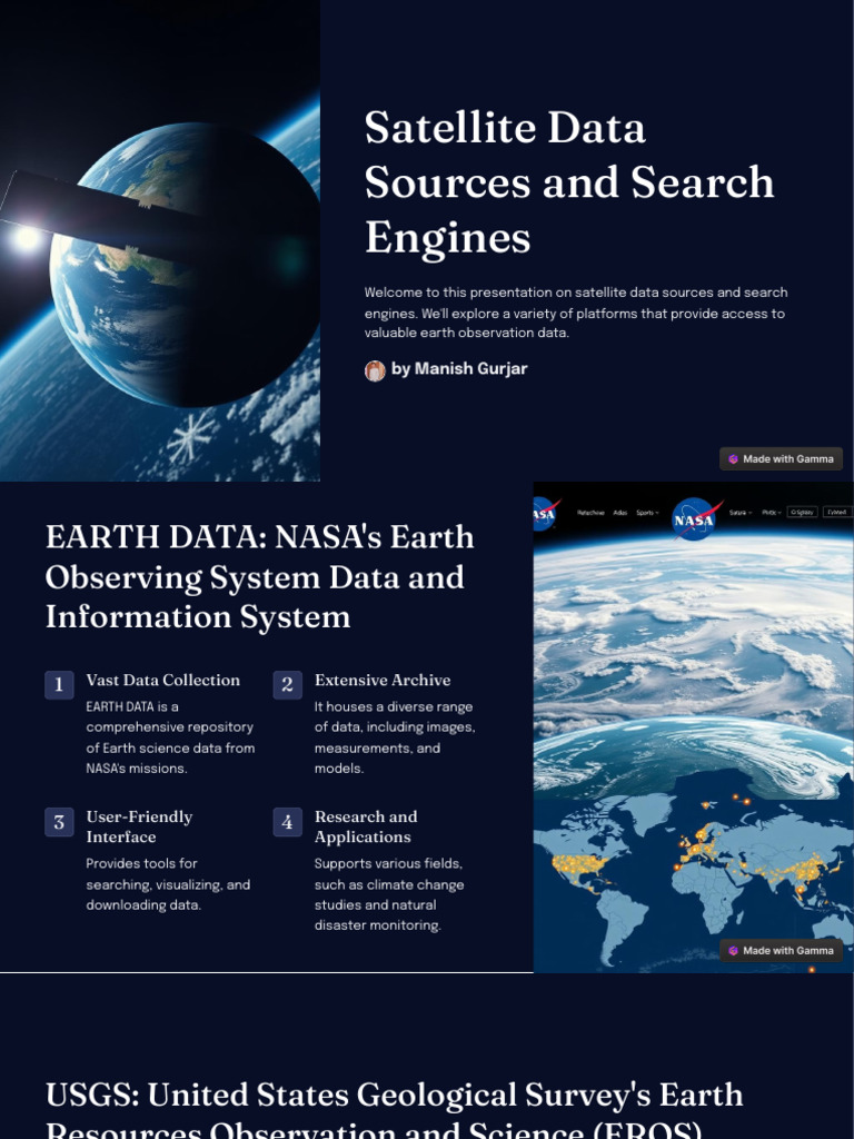 Satellite Data Sources Overview | PDF | Geographic Information System ...