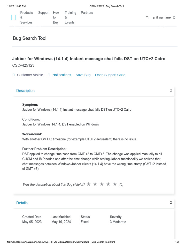 CSCwf25123 - Bug Search Tool | PDF | Software | Computing