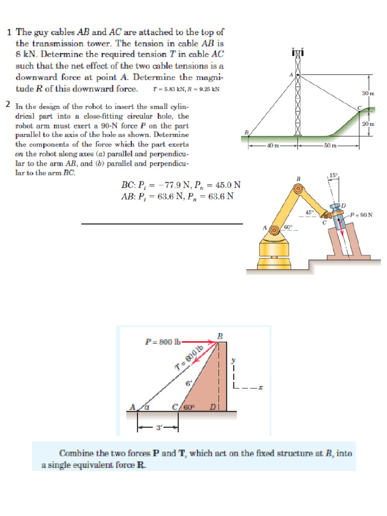 Statics Suggested Problems Chap 2 Pdf