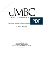 Affordable Housing Policy Analysis