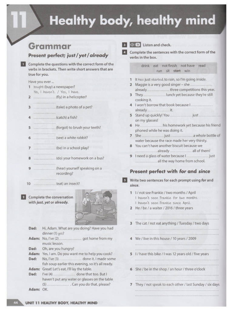 Compact Key for Schools 2nd WB-Unit11 - 44-47练习册 | PDF
