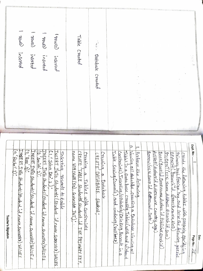 DBMS Record Part B | PDF