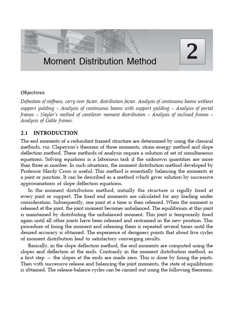Moment Distribution Method Explained | PDF | Mechanical Engineering ...