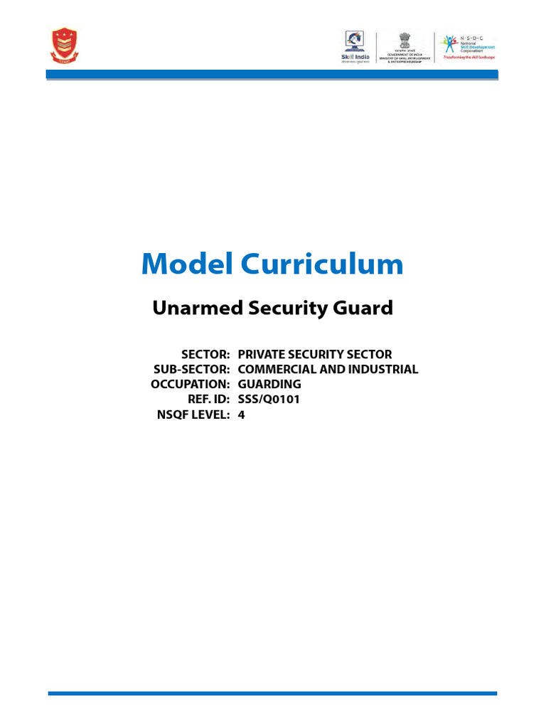 Unarmed Security Guard Training Curriculum | PDF | Security Guard | Police