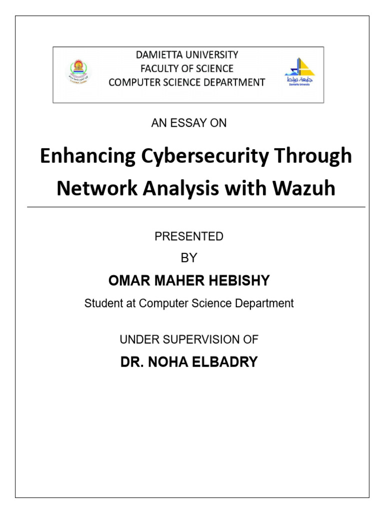 Enhance Your Cybersecurity With Wazuh SIEM Solution | PDF | Security ...