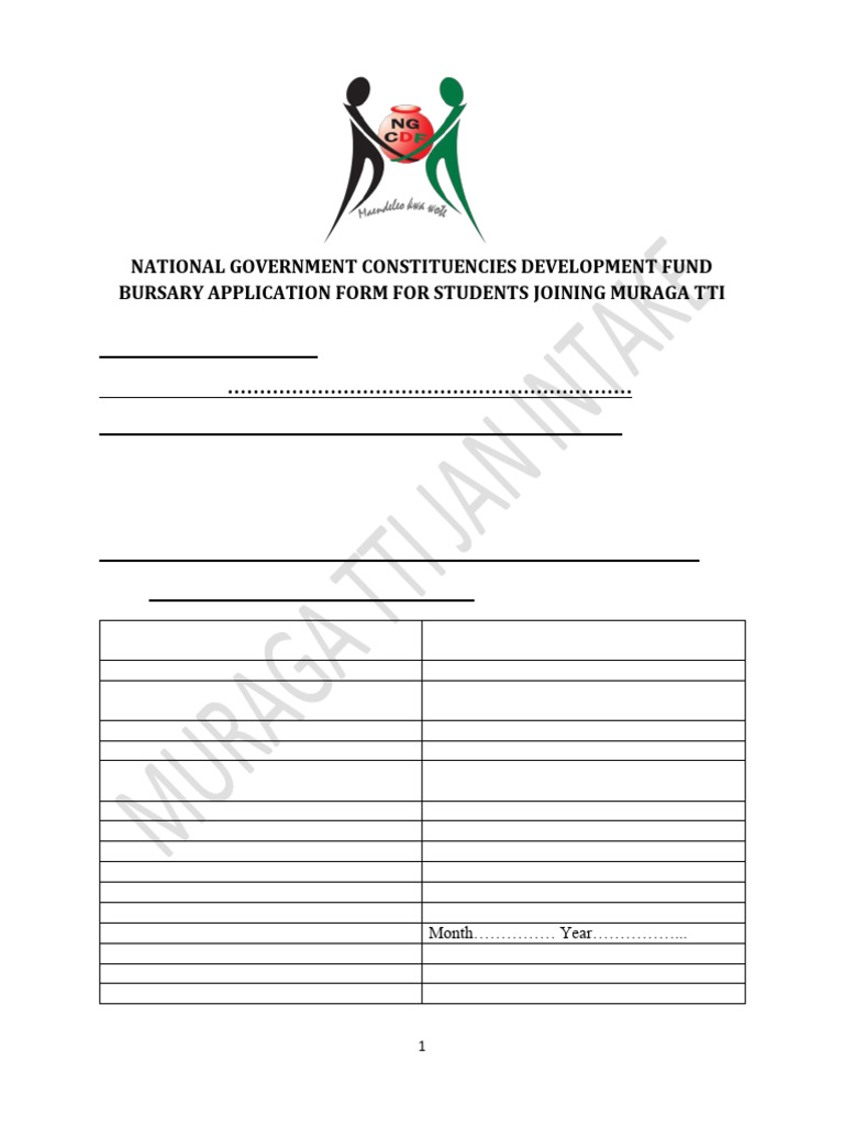 MURAGA TTI 2025 INTAKE | PDF | Identity Document | Disability