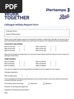 Sunday Work Permission Request | PDF