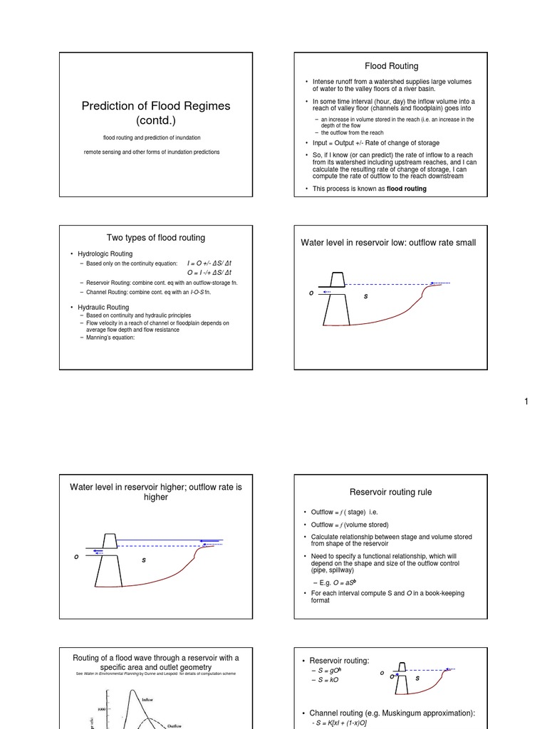 Flood Routing and Inundation Prediction | PDF | Floodplain | Flood