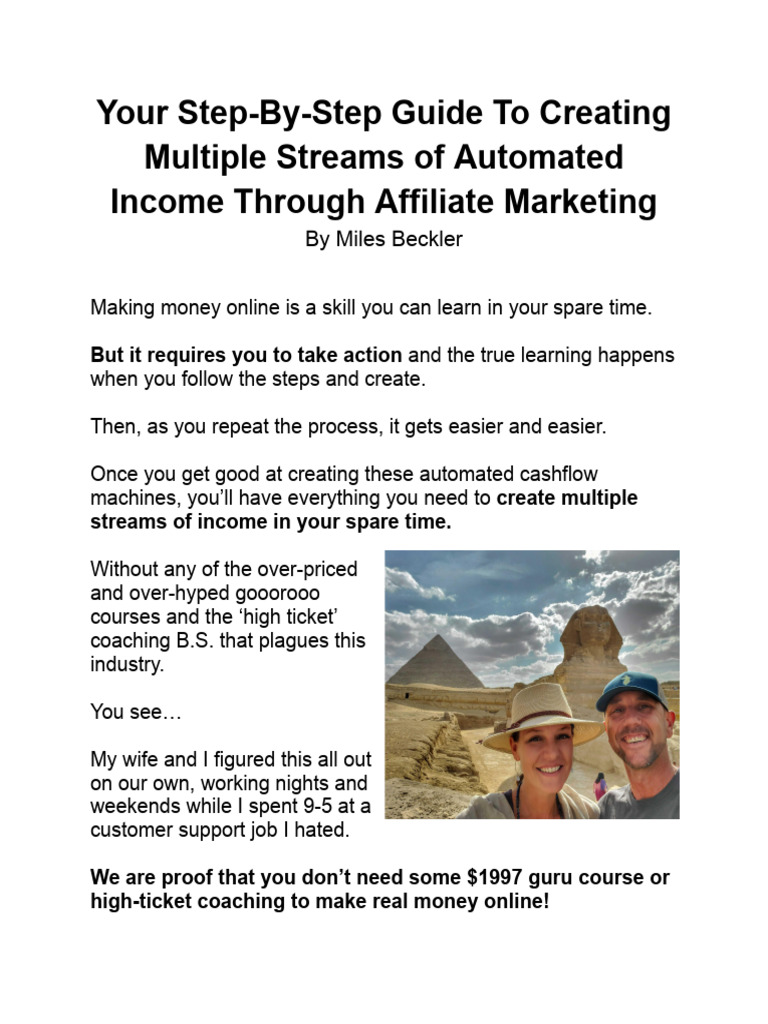 Automated Income Fast Start Bonus Updated 1 Pdf Affiliate Marketing