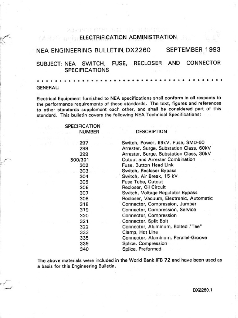 14.5kV Load Break Tool Specifications | PDF | Electrical Substation ...