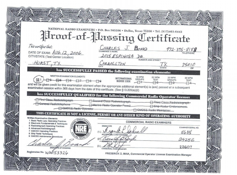 FCC GROL License Element1 | PDF