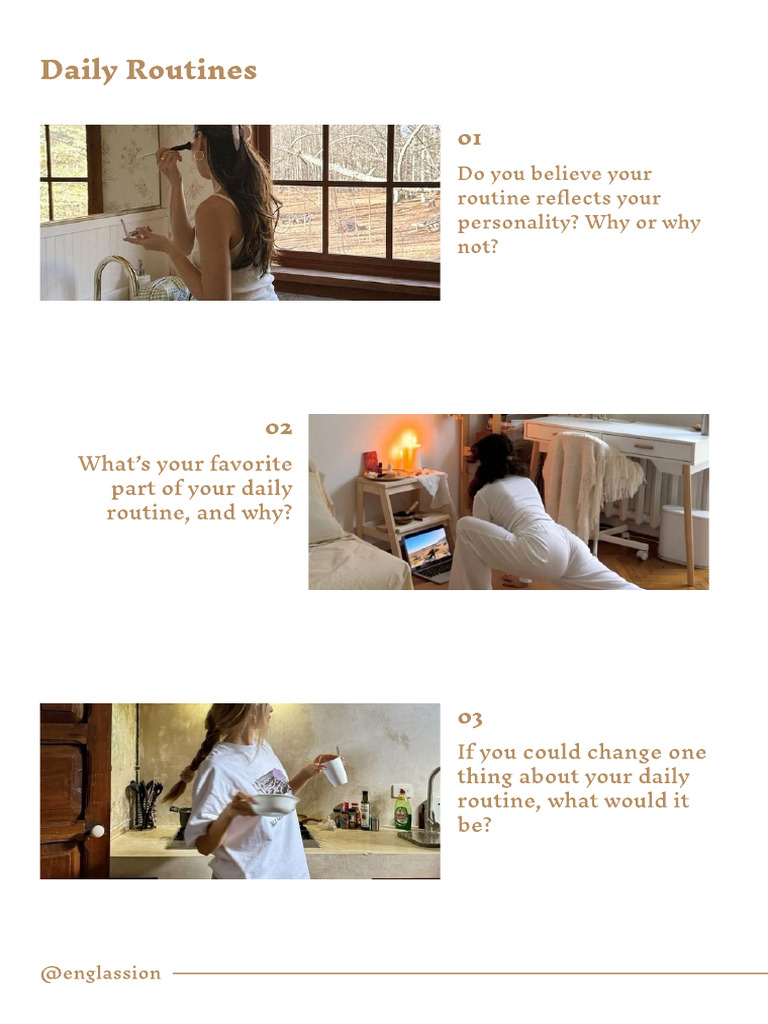 Daily Routine Reflections and Insights | PDF