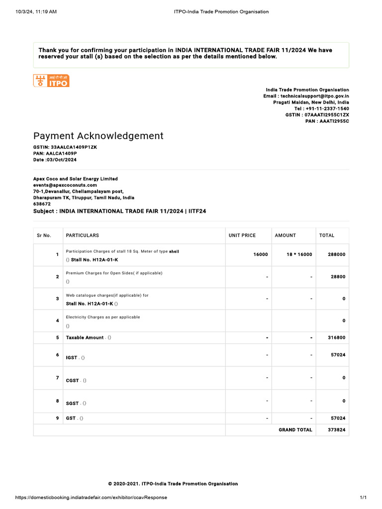 ITPO-India Trade Promotion Organisation | PDF | Government Finances | Trade