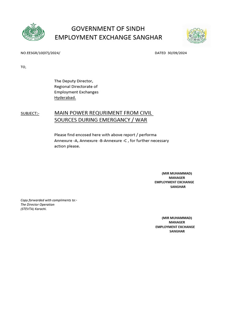 Emergency Power Requirements Report | PDF