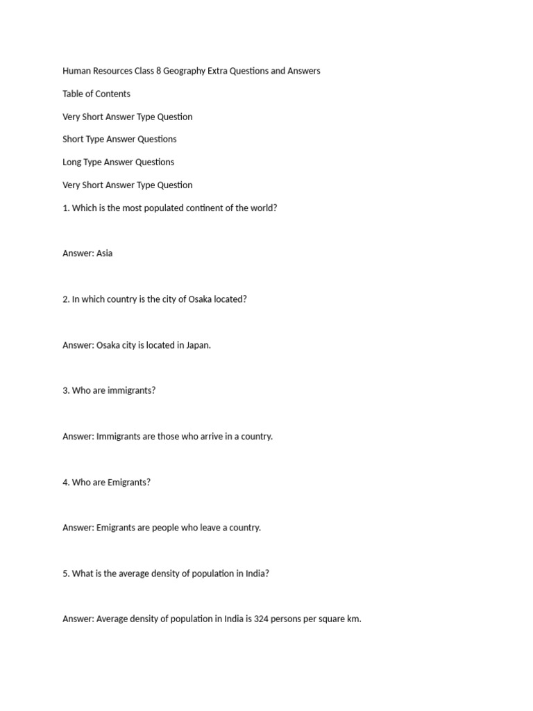 human-resources-class-8-geography-extra-questions-and-answers-pdf