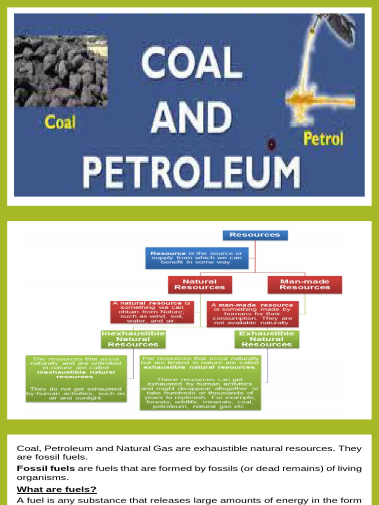 Fossil Fuels: Exhaustible Resources Explained | PDF | Natural Gas ...