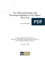 Jolyon Bloomfield - The Thermodynamics and Fractional Statistics of The Spinor Bose Gas