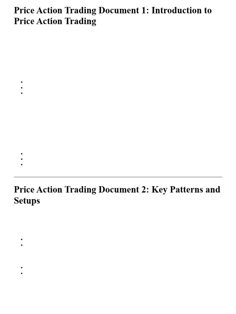 Price Action Trading Essentials Guide | PDF | Investing | Private Sector