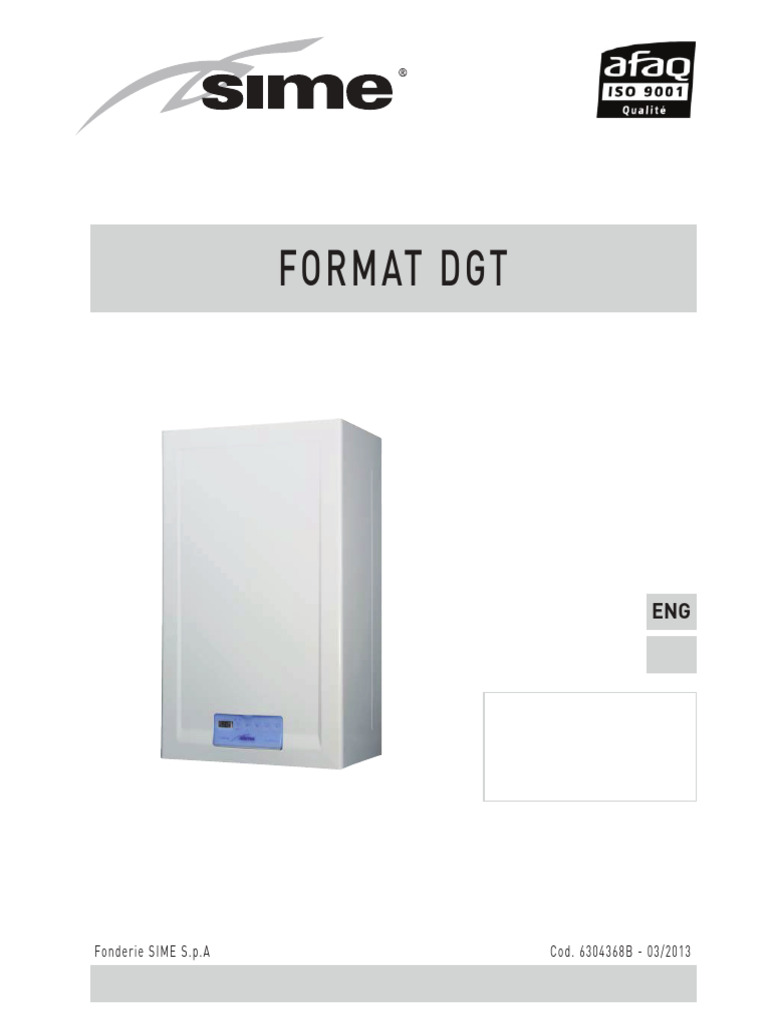 Sime-Format-DGT-Installer-Instructions | PDF | Valve | Boiler