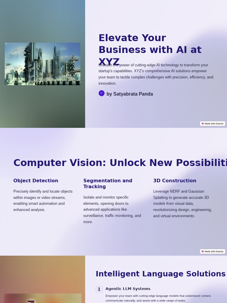 Elevate Your Business With AI at XYZ | PDF