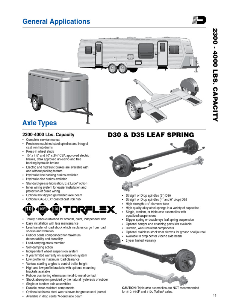 2300-4000 - Lbs Catalog | PDF | Axle | Brake