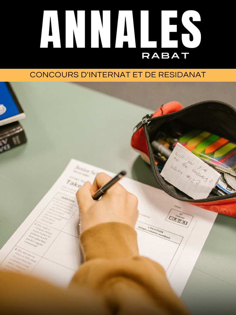 Concours Internat et Résidanat Rabat 2024 | PDF | Hypertension ...