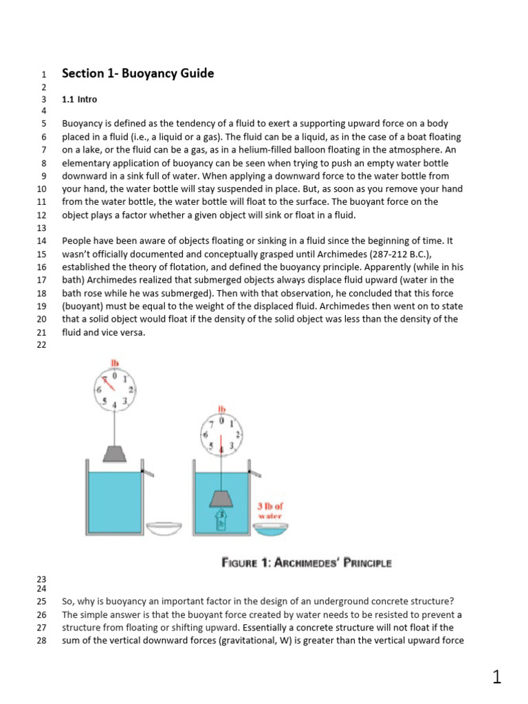 Buoyancy White Paper 6 7 22 ET Committee | PDF | Buoyancy | Physical ...