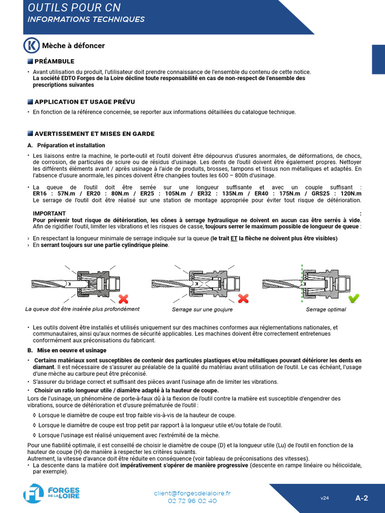 Outils CN : Installation et Usinage | PDF | Usinage