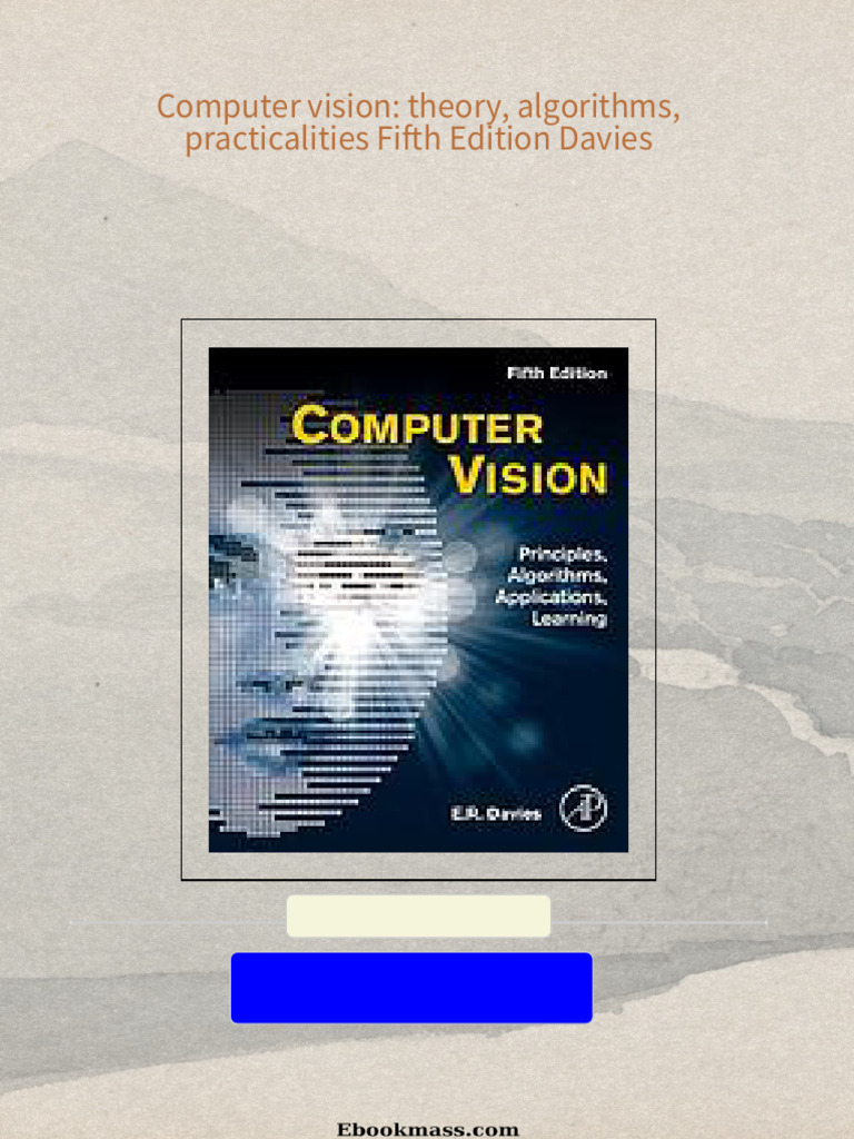 Computer vision: theory, algorithms, practicalities Fifth Edition ...
