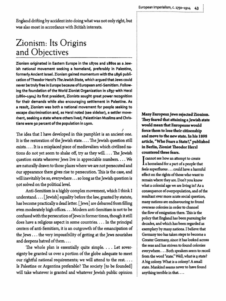 The Palestinian Question | PDF | Mandatory Palestine | Zionism