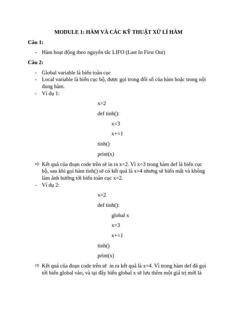 bài tập KTLT | PDF
