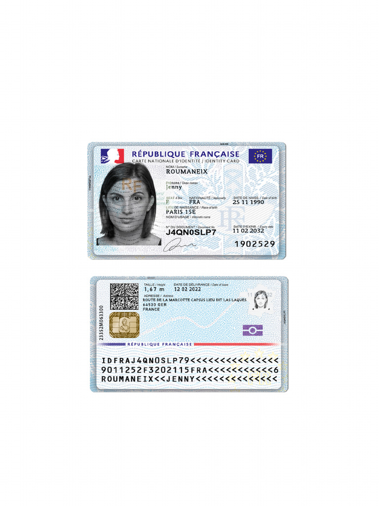 Carte d'identité nationale française | PDF