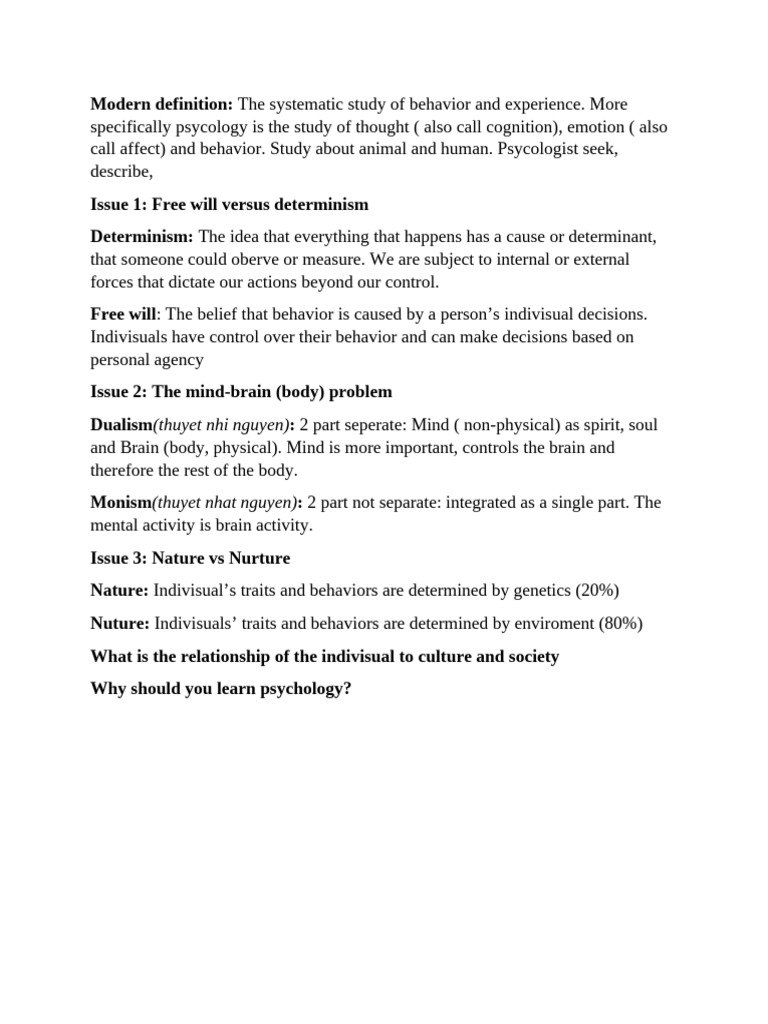 Basic Concepts in Psychology | PDF