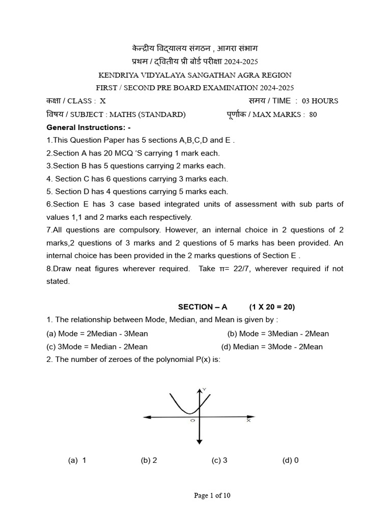 MATHEMATICS STANDARD CODE NO 041 SAMPLE visual data 2