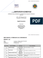 Presentation Schedule- Isris II [en]-12feb2012