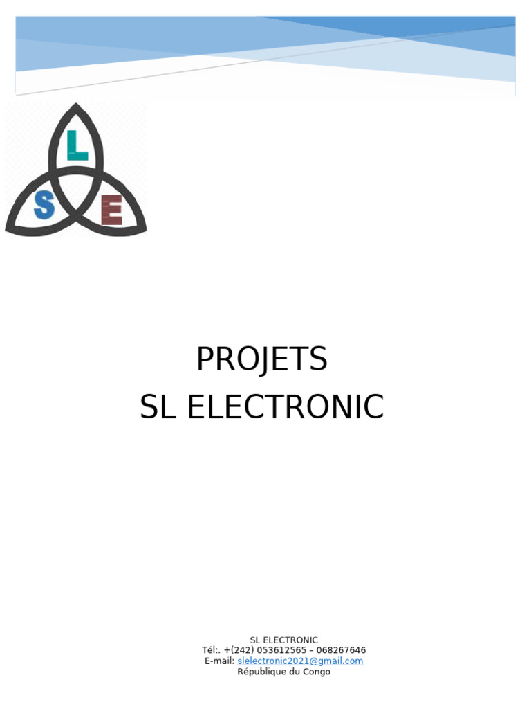 Projets Innovants de SL Electronic | PDF | Poêle à frire