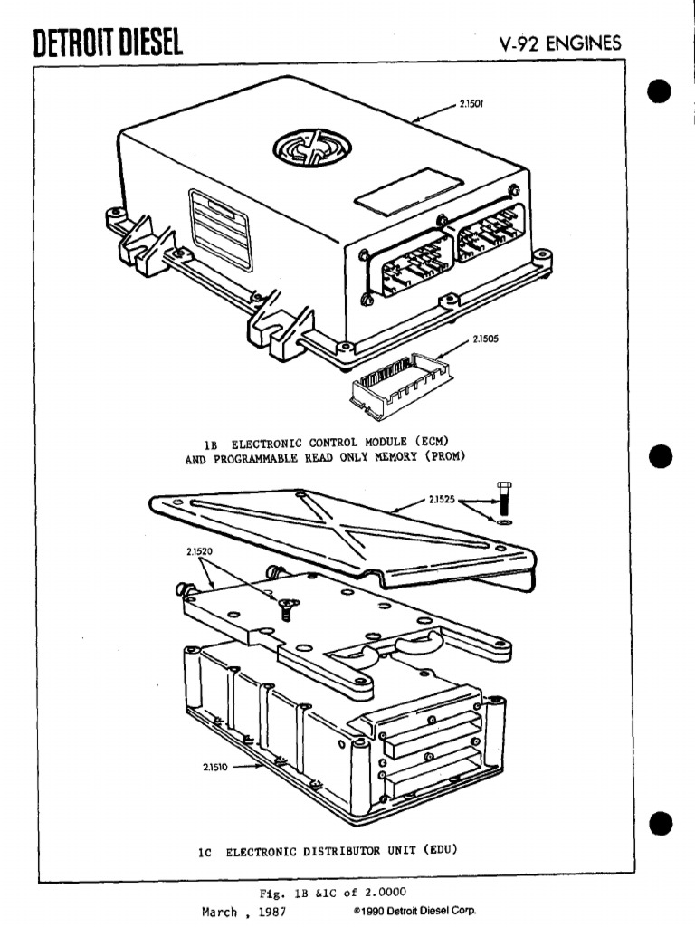 Electric Control Series 16V92 | PDF