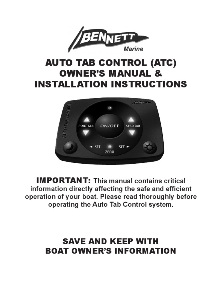 Auto Tab Control Owner's Manual | PDF | Electrical Connector ...